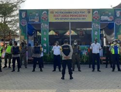 Hari Terakhir, Personil Gabungan di Pringsewu Terus Gelar Screening Arus Balik