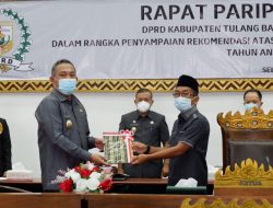 DPRD Tubaba Gelar Rapat Paripurna LkpJ Bupati TA 2020