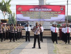 Polres Pringsewu Apel Gelar Pasukan Ops Ketupat Krakatau 2021