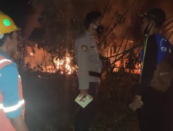 Polsek Cukuh Balak Identifikasi Kebakaran Rumah Warga Pekon Tanjung Raja