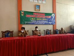 Pekon Banjarmanis Bagikan BLT DD Tahap Pertama