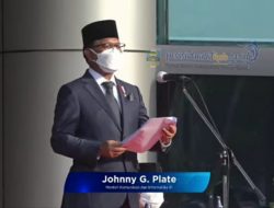 Wabup Pesibar Ikuti Virtual Meeting dengan Menteri Komunikasi dan Informatika RI