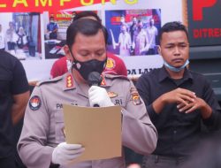12 Tersangka dari 9 Kasus C3 Berhasil Diungkap Polda Lampung