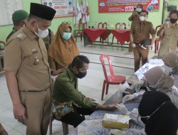 Wabup Pringsewu Tinjau Pemeriksaan Golongan Darah