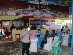 Serbuan Vaksinasi Nasional Hari Kedua di Pringsewu Diminati Ribuan Masyarakat