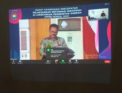 Pemkab Pesibar Gelar Rakor PPRB 2021 Melalui Virtual Meeting 