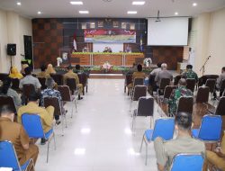 Polres Pringsewu Rakor Vaksinasi Massal Sambut HUT Ke-75 Bhayangkara