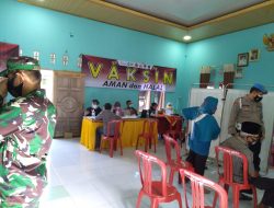 Masyarakat 9 Pekon Antusias Ikuti Vaksinasi Massal di Balai Pekon Pardasuka