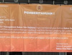 Hiraukan Bayar Pajak, Bakso Sony Pamit dari Kota Bandar Lampung