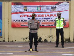 Polres Pringsewu Gelar Apel Bersama Pengamanan Hari Raya Idul Adha