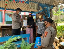 Polres Pringsewu Kurban 3 Sapi dan Bagikan Sembako ke 350 Orang Kurang Mampu