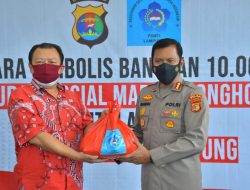 PSMTI Serahkan 10.000 Paket Sembako ke Polda Lampung untuk Masyarakat Terdampak PPKM