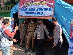 Satgas Covid-19 Pringsewu Dirikan Posko PPKM di Pasar Sarinongko