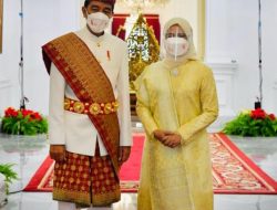 Jokowi Kenakan Baju Adat Lampung, Eva Dwiana Berharap Motivasi Pelaku UMKM