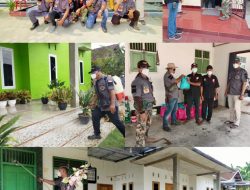 PPB dan TPI Metro Keliling Rumah Semprotkan Disinfektan dan Bagikan Sembako ke Warga Isoman