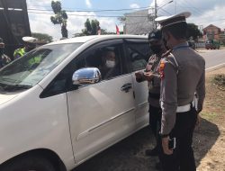 Polres dan Instansi Terkait Periksa Kendaraan Masuk ke Pringsewu