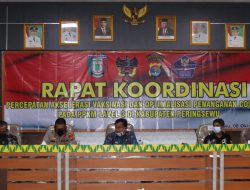 Pemkab Pringsewu Rakor Percepatan Akselerasi Vaksinasi dan Optimalisasi Penanganan Covid-19