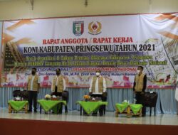 Sujadi Buka Rakerja KONI Kabupaten Pringsewu Tahun 2021
