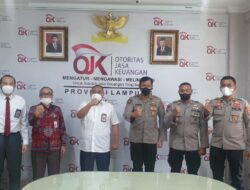 Legalitas Pinjol, Kabid Humas Polda Berkunjung ke OJK Lampung