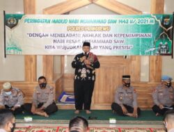 Polres Pringsewu Gelar Maulid Nabi Muhammad SAW di Masjid Alfalah
