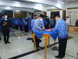 Asisten III Pemkab Lampura Lantik Pejabat Pengawas dan Fungsional Penyetaraan Eselon IV