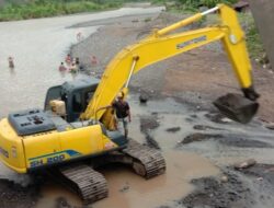 BPBD Turunkan Dua Exsavator Normalisasi Aliran Sungai Way Semoung