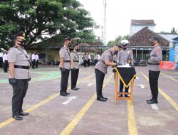 Kapolres Pringsewu Pimpin Sertijab Wakapolres dan Kapolsek Gadingrejo