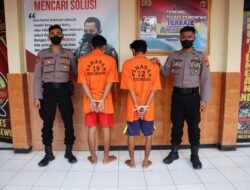 Polres Pringsewu Ringkus Dua Tersangka Penyalahguna Sabu