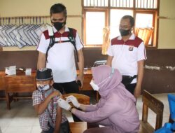 Kapolres Pringsewu Bersama PJU dan Polsek Tinjau Akleresasi Percepatan Vaksinasi