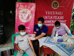 Binda dan Dinkes Metro Gelar Vaksinasi Covid-19 Bagi Pendidik dan Pelajar SD