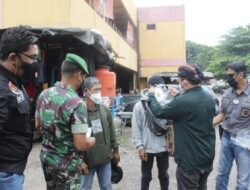 TPI, PWI Dan TNI di Metro Bagikan Puluhan Ribu Masker Hingga APD