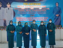 Sri Nilawati Lantik 5 Ketua PKK Kecamatan di Tanggamus