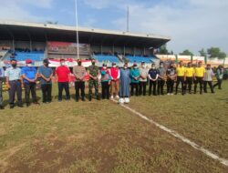 Eva Dwiana dan Dandim 0410 Buka Liga Santri PSSI Piala KASAD tahun 2022