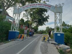Masyarakat Keluhkan Penghalang Jalan di Pintu Masuk Desa Lematang