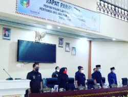 Bupati Tanggamus Sampaikan LKPJ Tahun 2021 di Rapat Paripurna DPRD