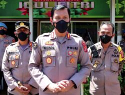 Pamatwil Polda Lampung Tinjau Pos Pengamanan Mudik Lebaran Lampura
