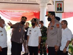 Kapolres dan Bupati Pringsewu Pantau Pemungutan Suara Pilkakon