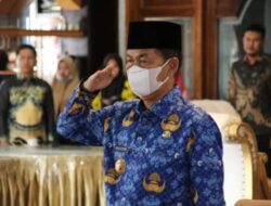 Bupati Lampura Ikuti Upacara Hari Kebangkitan Nasional Secara Virtual