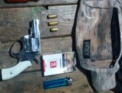 Polsek Panjang Temukan Senpi Rakitan Jenis Pistol