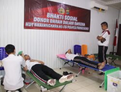 Jelang HUT Ke-76 Bhayangkara, Polres Pringsewu Adakan Donor Darah