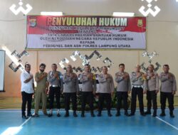 Polres Lampura Gelar Penyuluhan Hukum  Kepada Personel Polri