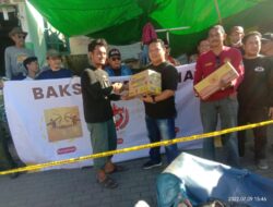 Pandawa, GML dan WLC Beri Bantuan Sembako ke Korban Kebakaran di Kota Karang