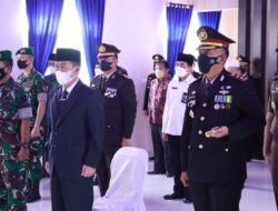 Polres Lampura Ikuti Upacara Hari Bhayangkara ke-76 Secara Virtual