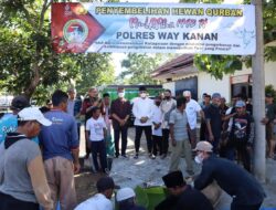Polres Way Kanan Gelar Penyembelihan Hewan Kurban