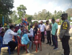 Polsek Pardasuka Pantau Vaksinasi Booster