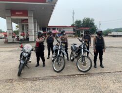 Antisipasi Penimbunan BBM, Sat Samapta Polres Lampura Pantau SPBU