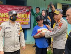 Kapolres Lampura, Ormas dan Mahasiswa Kembali Bagikan Paket Sembako