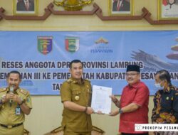Pemkab Pesawaran Terima Kunjungan Reses Anggota DPRD Lampung Dapil III
