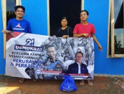Anggota DPRD Fraksi Demokrat Bagikan 1000 Paket Sembako ke Beberapa Kecamatan di Way Kanan