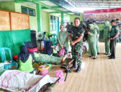HUT TNI ke-77, Dandim 0427/Way Kanan Gelar Donor Darah